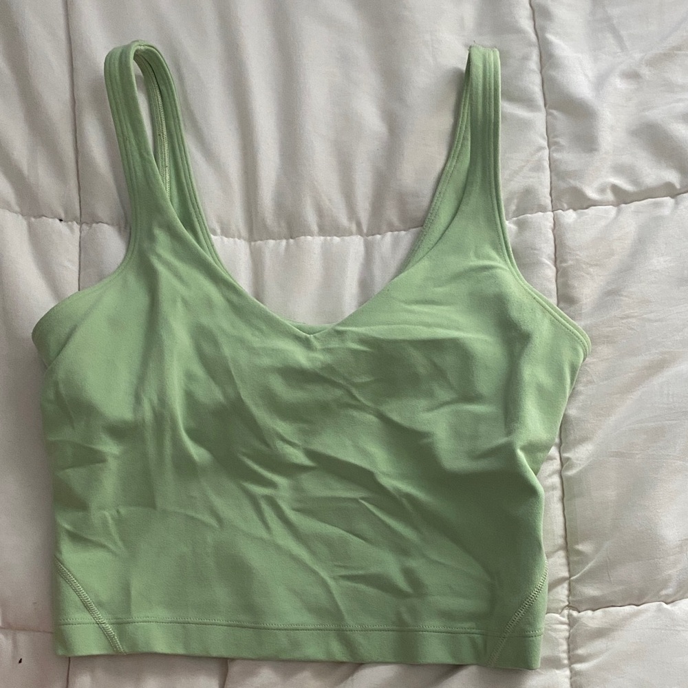 Lululemon Athletica Green Tank Top